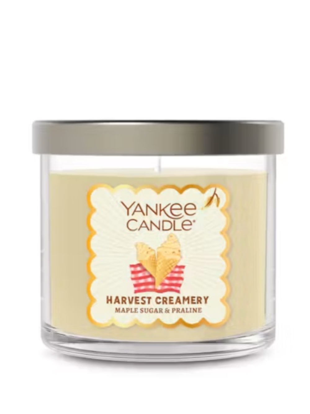 NWT Yankee Candle Harvest Creamery Small Tumbler Scented Candle Sweet Ice Cream